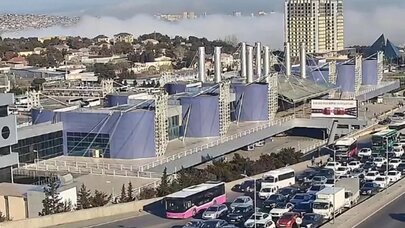 Bakıda 14 yolda tıxac var