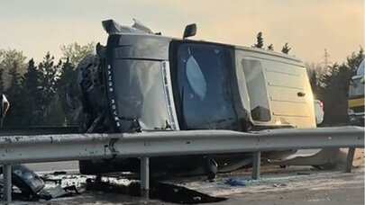 Bakı-Qazax magistralında “Range Rover” aşdı - VİDEO