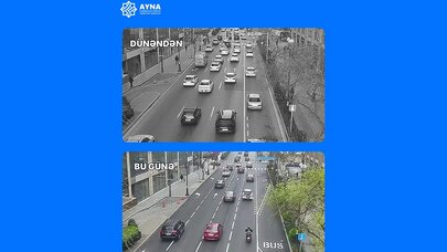 Bakıda daha bir ərazidə hərəkət zolaqlarının sayı artırıldı