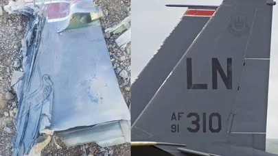 ABŞ təyyarəsi belə vurulub - Anbaan video