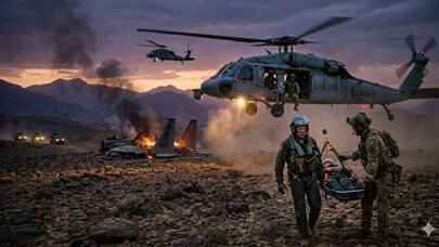 İtkin düşən zabiti axtaran ABŞ təyyarəsi vuruldu