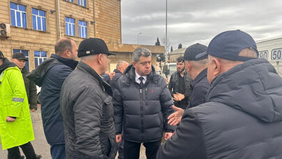 Nazir müavini Keşlədə subasma olan yerə gəldi - Video