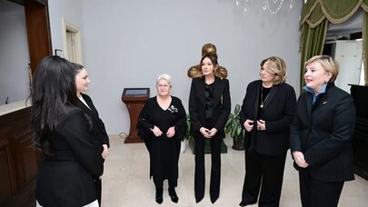 Mehriban Əliyeva Tbilisidə Azərbaycan Mədəniyyəti Muzeyi ilə tanış oldu