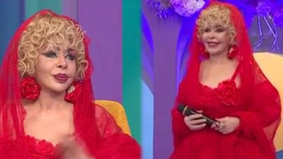 71 yaşlı əməkdar artist verilişə qırmızı duvaqda çıxdı