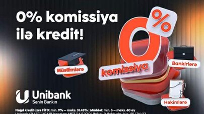 Unibank müəllimlər, həkimlər və bank əməkdaşları üçün xüsusi kampaniya keçirir