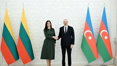 İlham Əliyev Litvanın Baş nazirini qəbul etdi - FOTO