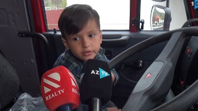 “İlham baba mənə “KamAZ” göndərdi” - VİDEO