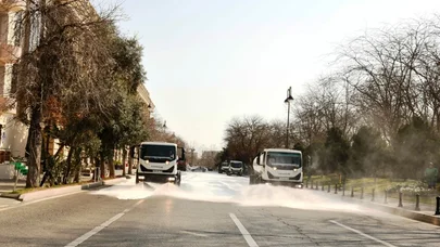 Bu gün Bakıda 550 küçə yuyuldu - Foto