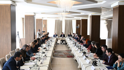 Ermənistan vətəndaş cəmiyyətlərinin nümayəndələri Qəbələdə - Foto