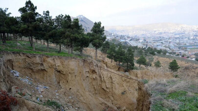 Bakının bu ərazisində sürüşmə baş verdi