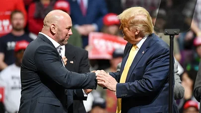 Tramp da o döyüşü izlədi - Video