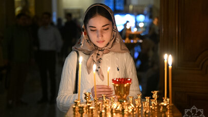 Azərbaycan pravoslavları Pasxa bayramını qeyd edirlər - FOTO