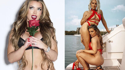 O, güləşdən 10 dəfə çox qazanır: Mendinin açıq-saçıq -  FOTOLARI 