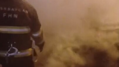 Bakıda “Hyundai” yandı - Video