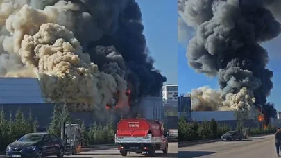 Ankarada güclü yanğın - Video