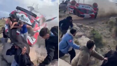 Ralli yarışında dəhşətli qəza: Ölən var - VİDEO