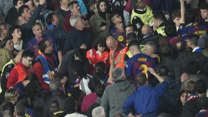 "Barselona"nın oyununda həyəcanlı anlar: Tribunada nə baş verib?