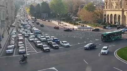 Bakıda axşam tıxacı