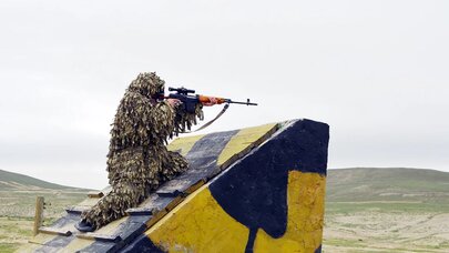 Azərbaycan Ordusunda "Ən yaxşı snayper" adı uğrunda yarış keçirildi - Foto