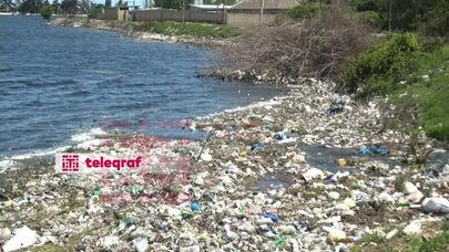 Zümürxan gölü zibilliyə çevrildi - Fotolar