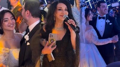 Xalq artistinin qızının toyundan görüntülər - Video