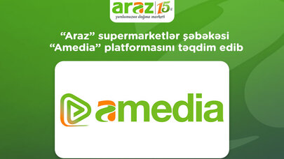 “Araz” supermarketlər şəbəkəsi “Amedia” platformasını təqdim edib - FOTOLAR