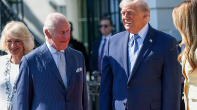 Kral III Çarlz Ağ Evdə Donald Trampla görüşdü