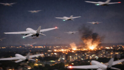 Rusiyada dəhşətli gecə: 98 PUA eyni anda hücuma keçdi