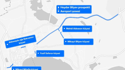 Bakıda bəzi küçə və prospektlərdə xüsusi hərəkət zolaqları yaradılır