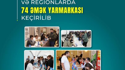 Bu il paytaxt və regionlarda 74 əmək yarmarkası keçirildi
