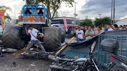 Kolumbiyada “Monster truck” faciəsi: Ölənlər və yaralananlar var