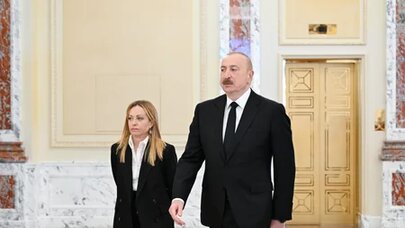 Prezident Melonini belə qarşıladı - Video