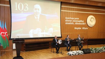 Suraxanıda Ulu Öndərin anadan olmasının 103-cü ildönümü qeyd edildi - Foto