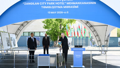 “Zangilan City Park Hotel”in təməli qoyuldu - FOTOLAR