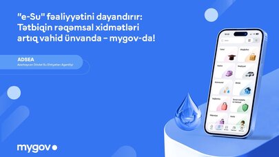 Azərbaycanda "e-Su" tətbiqi fəaliyyətini dayandırır