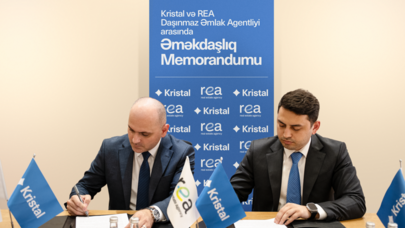 “Kristal” və “REA” Daşınmaz Əmlak Agentliyi arasında əməkdaşlıq memorandumu imzalandı