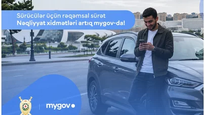 Nəqliyyat sahəsi üzrə bu xidmətlərə artıq "mygov"dan müraciət etmək mümkündür