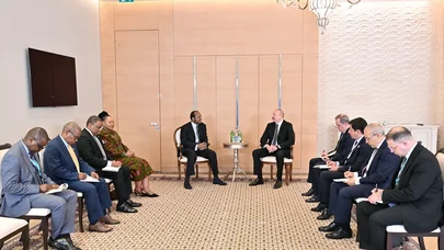 Prezident Esvatini Kralının başçılıq etdiyi nümayəndə heyəti ilə görüşdü