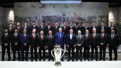 Ərdoğan “Qalatasaray”ı qəbul etdi