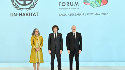 Prezident qonaqları qarşılayır - CANLI