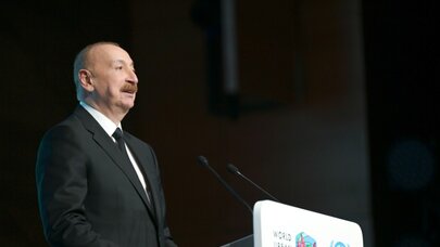 İlham Əliyev WUF13-ün açılış mərasimində çıxış etdi - Foto/Video/Yeniləndi