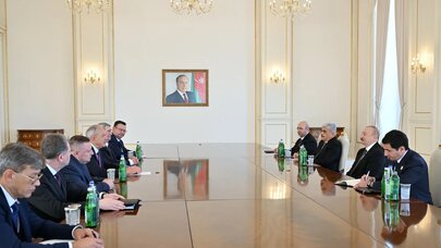 İlham Əliyev İqor Sergeyenkonu qəbul etdi