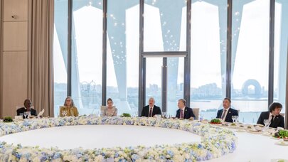 WUF13-də iştirak edən dövlət başçılarının şərəfinə rəsmi ziyafət verildi - Foto