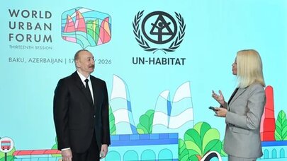 İlham Əliyev "Euronews" televiziyasına müsahibə verdi - Foto