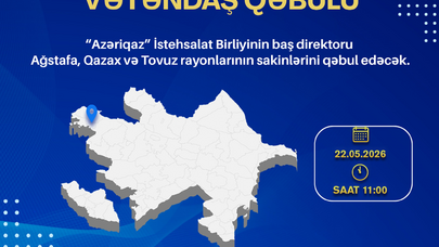 "Azəriqaz" İB rəhbərliyinin növbəti vətəndaş qəbulu Ağstafada keçiriləcək