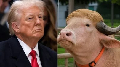 Donald Trampa bənzəyən buğa gündəm oldu: Qurbanda kəsəcəklər - FOTOLAR