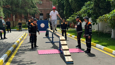 “Gənc xilasedici və yanğınsöndürən” yarışlarının zona birinciliyi keçirildi - Foto