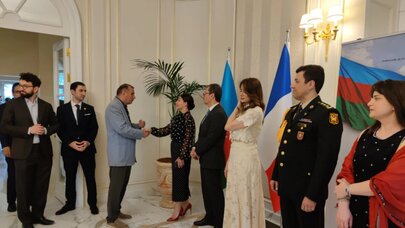 Parisdə Müstəqillik Günü münasibətilə qəbul təşkil olundu - FOTO