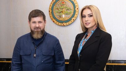 Roza Zərgərli Kadırovla görüşdü - FOTO