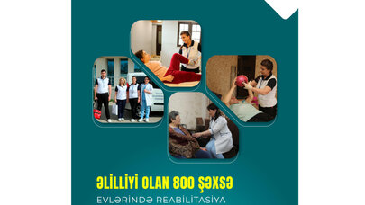 Bu il əlilliyi olan 800-dək şəxsə evlərində reabilitasiya xidmətləri göstərilib